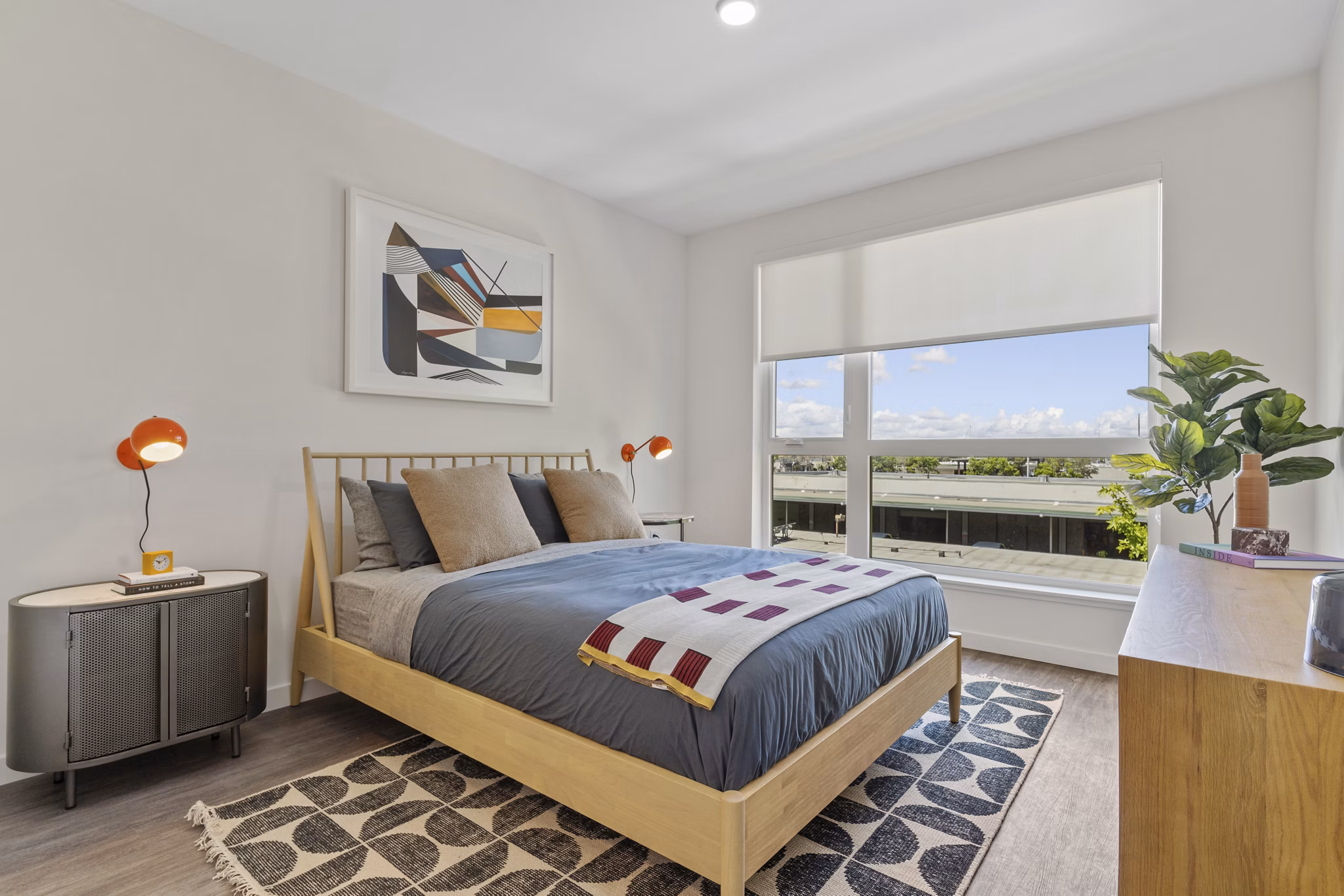 bedroom at Launch Apartments