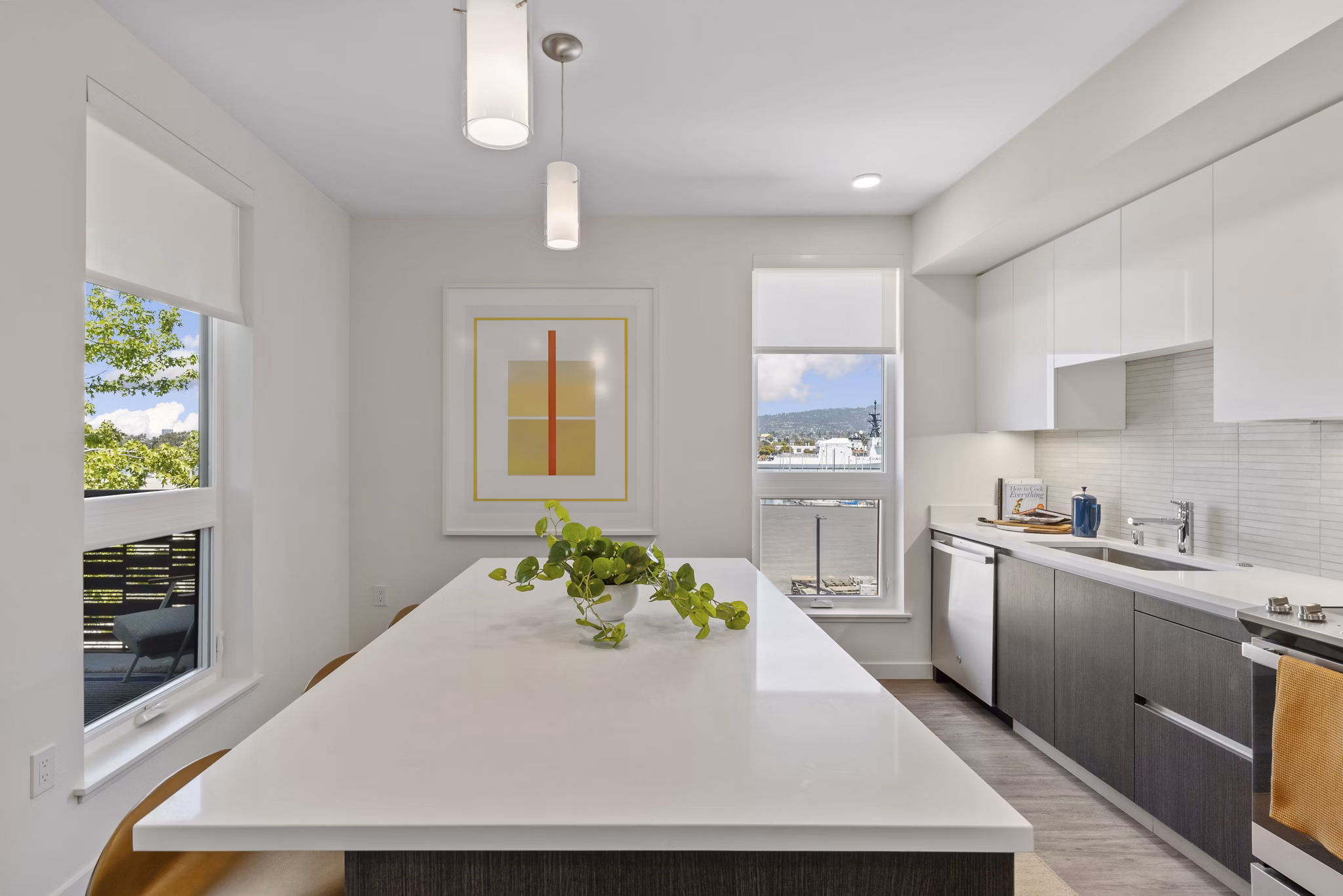 kitchen at Launch Apartments