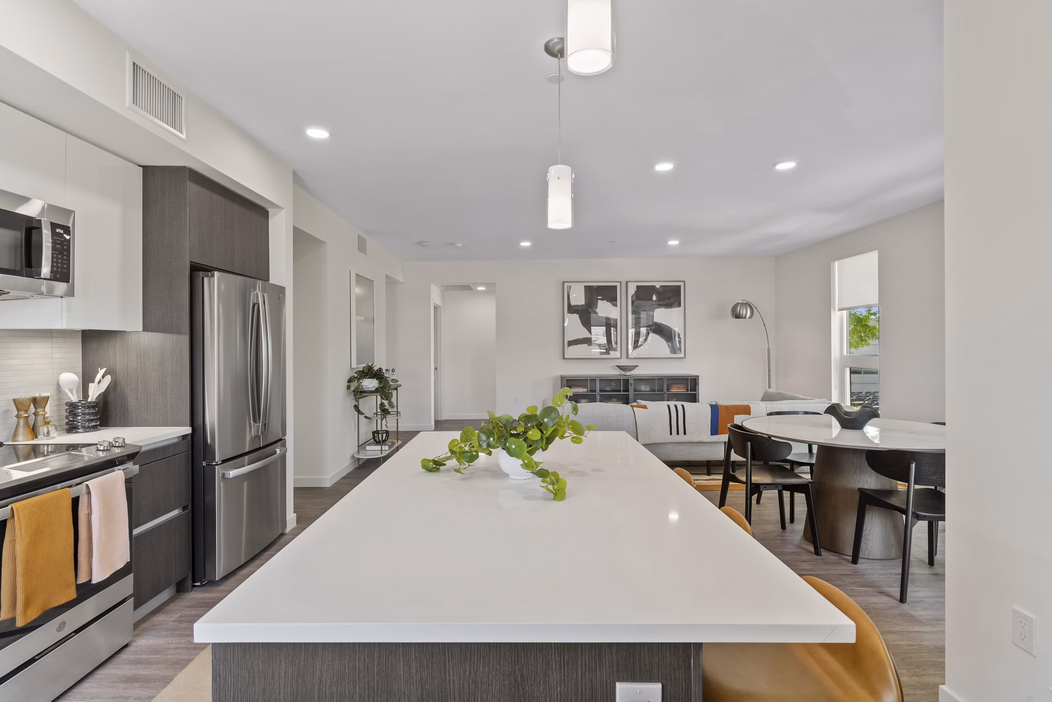 kitchen at Launch Apartments