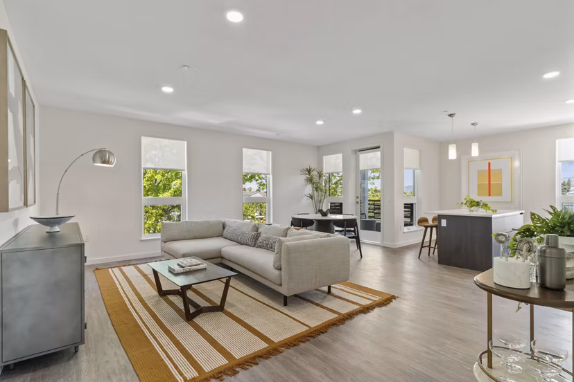 living room at Launch Apartments