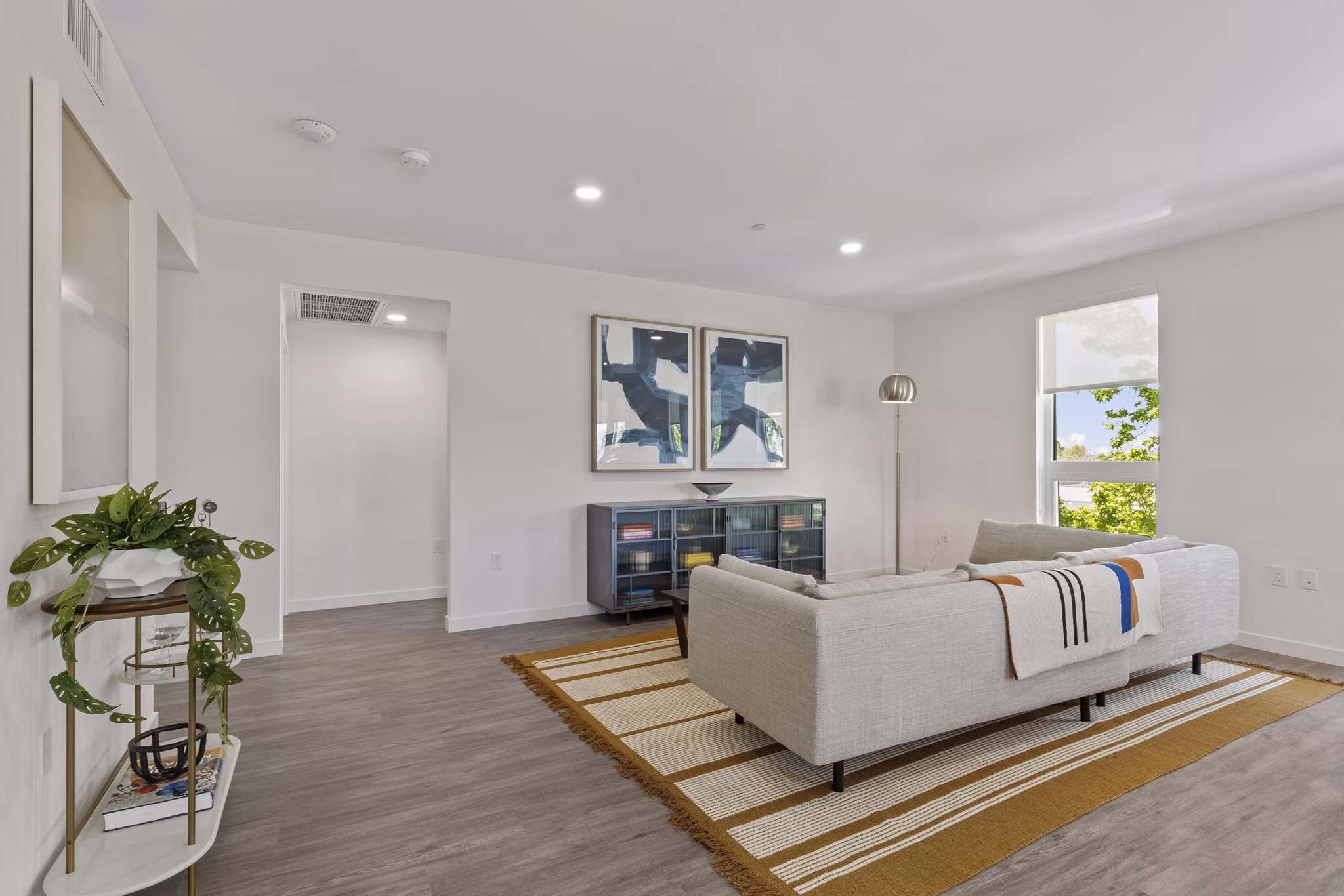 living room at Launch Apartments