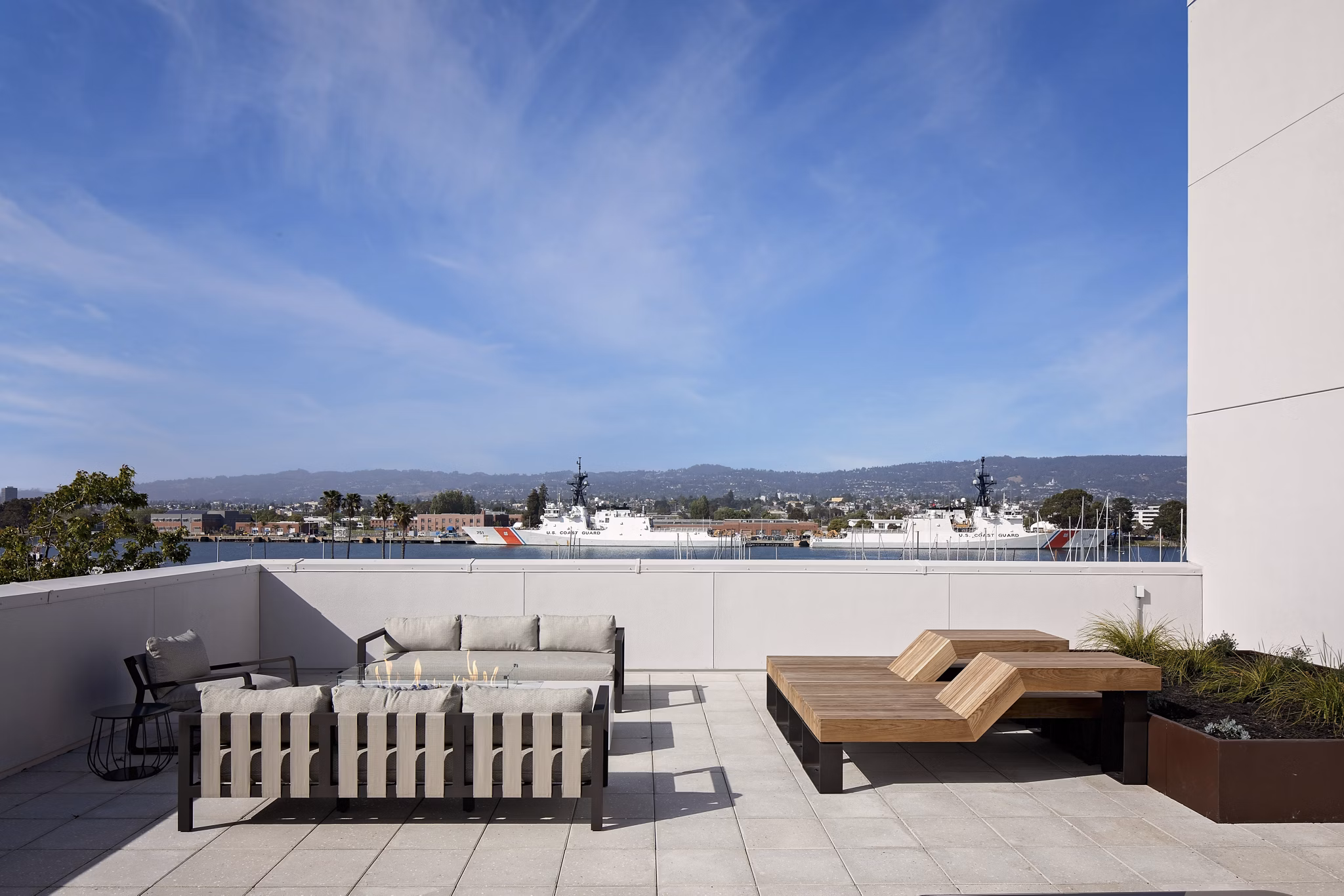patio at Launch Apartments