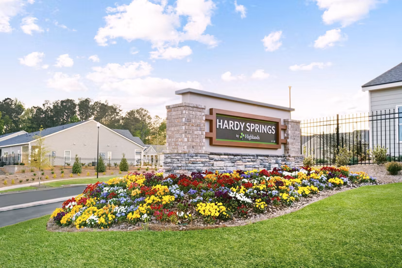 signage at Hardy Springs Apartments
