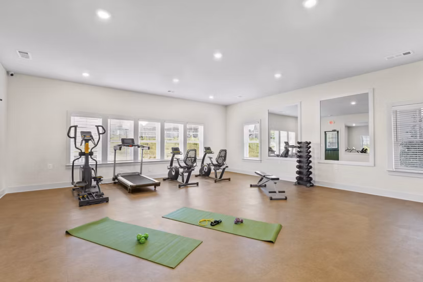 fitness center at Hardy Springs Apartments
