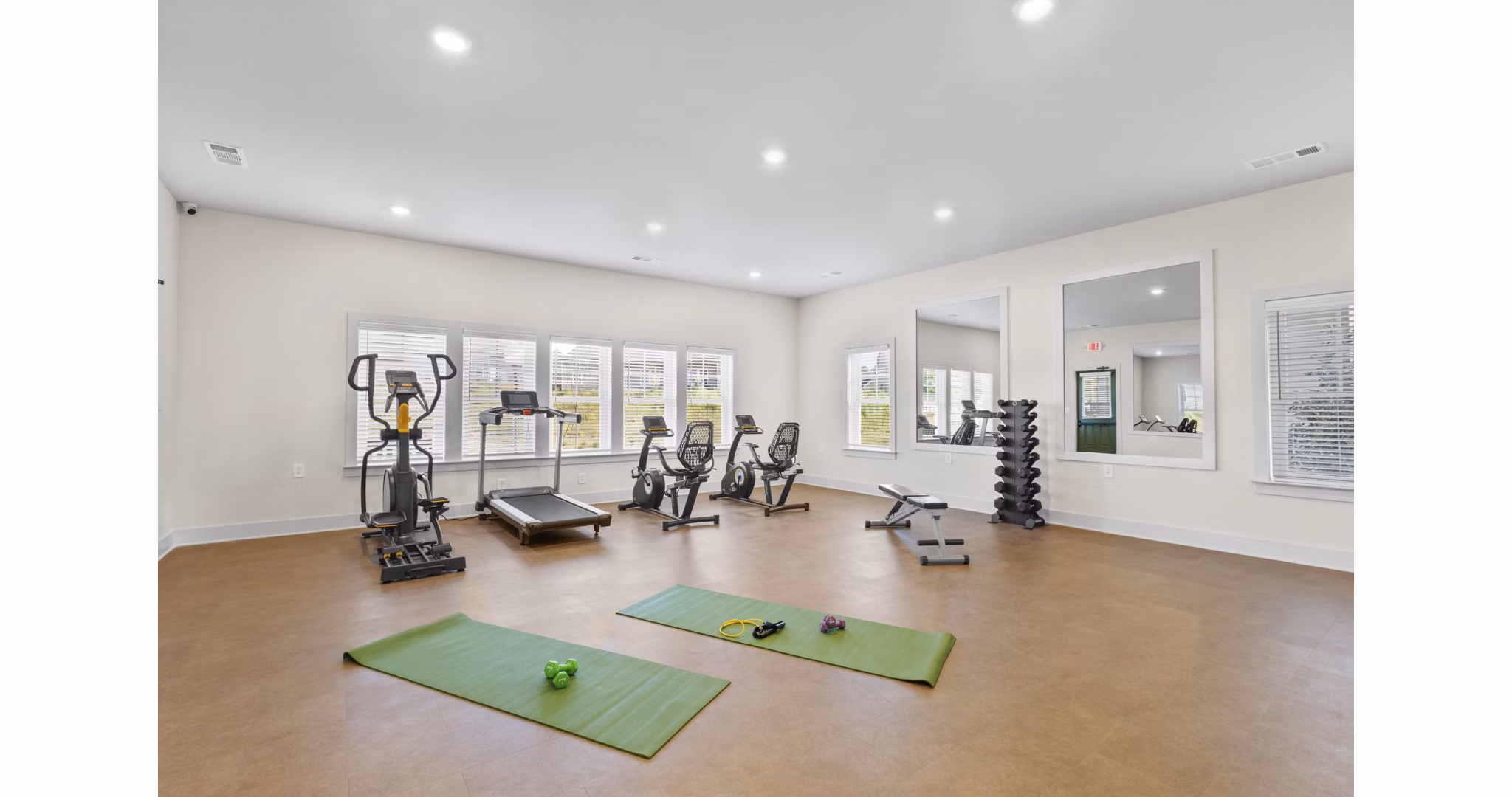 fitness center at Hardy Springs Apartments