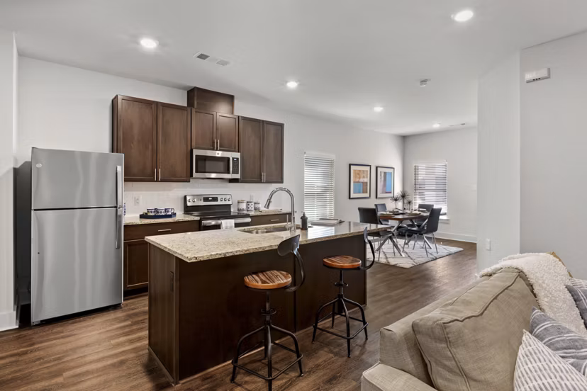 kitchen at Hardy Springs Apartments