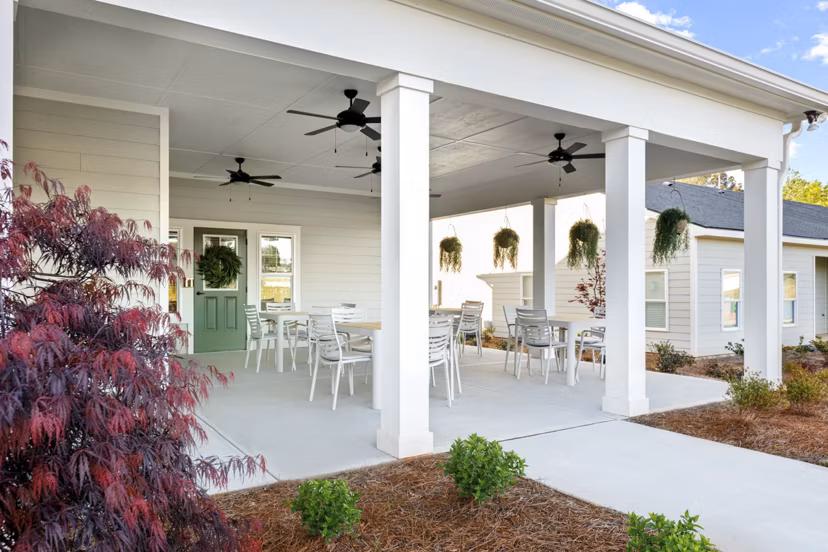 patio at Hardy Springs Apartments