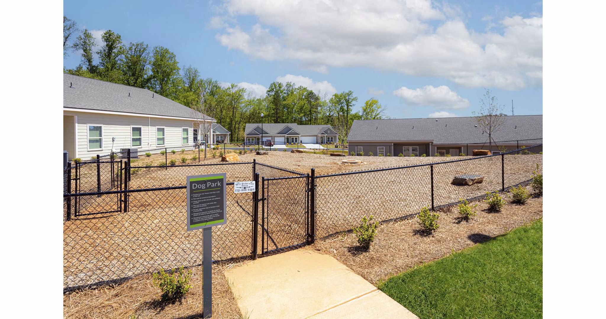 dog park at Hardy Springs Apartments