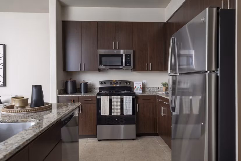 kitchen at Ten Pines at Summerwood Apartments 