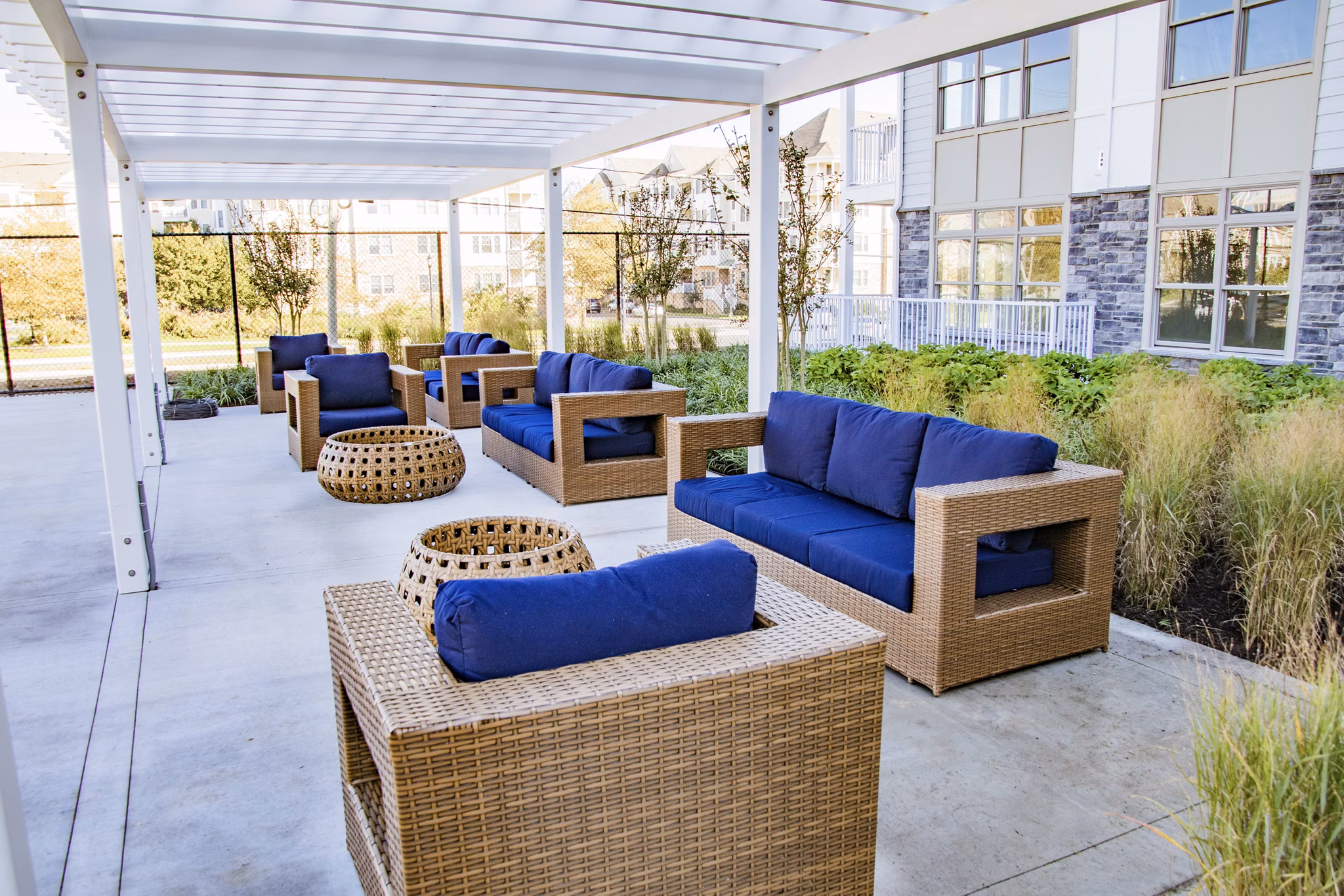grill area at Ocean Gate Apartments 