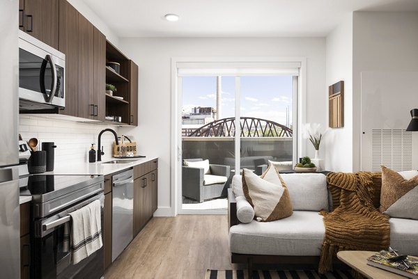 living room at Revival on Platte
