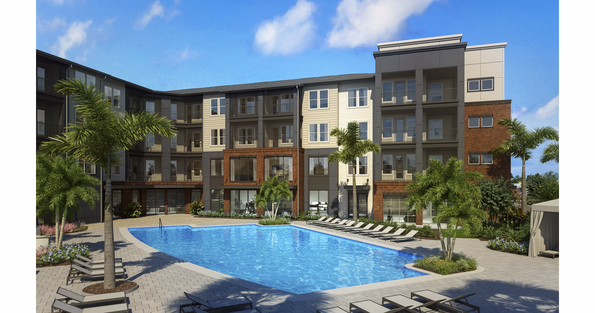 rendering at Upshore Apartments