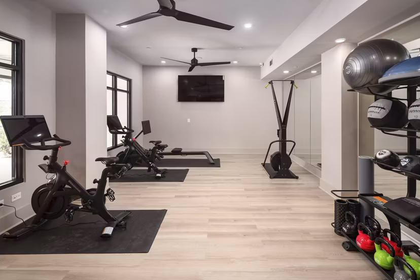 fitness center at Altera Union City Apartments