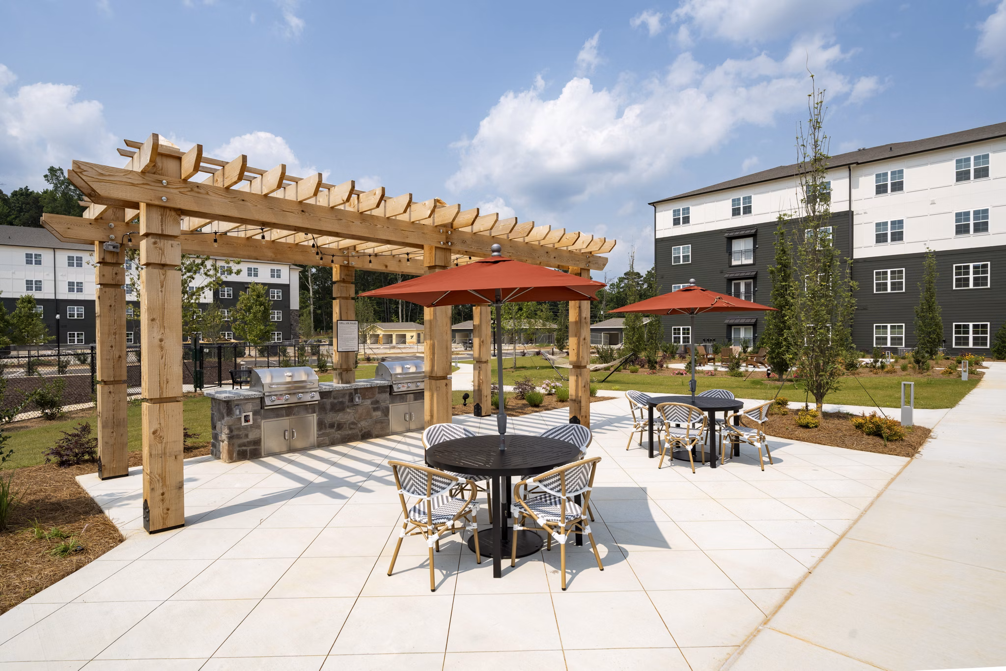 fire pit at Altera Union City Apartments
