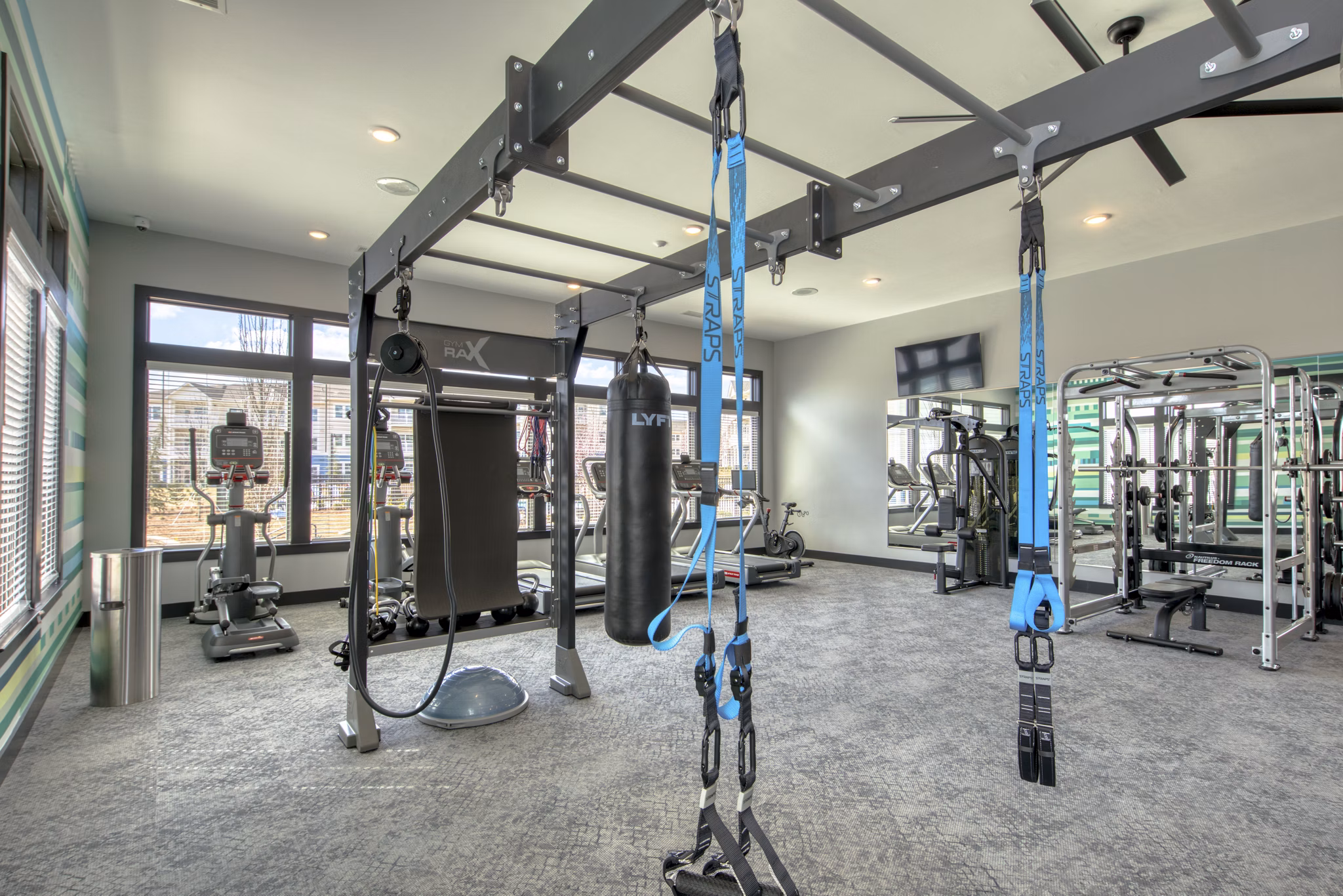 fitness center at Mason Augusta Apartments