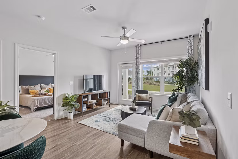 living room at Mason Augusta Apartments