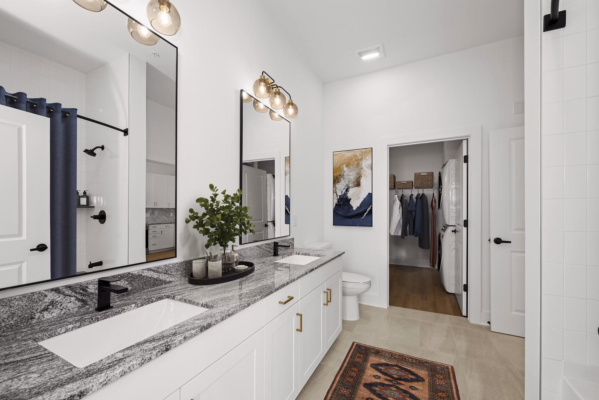 bathroom at Station A Apartments 