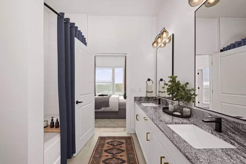 bathroom at Station A Apartments 