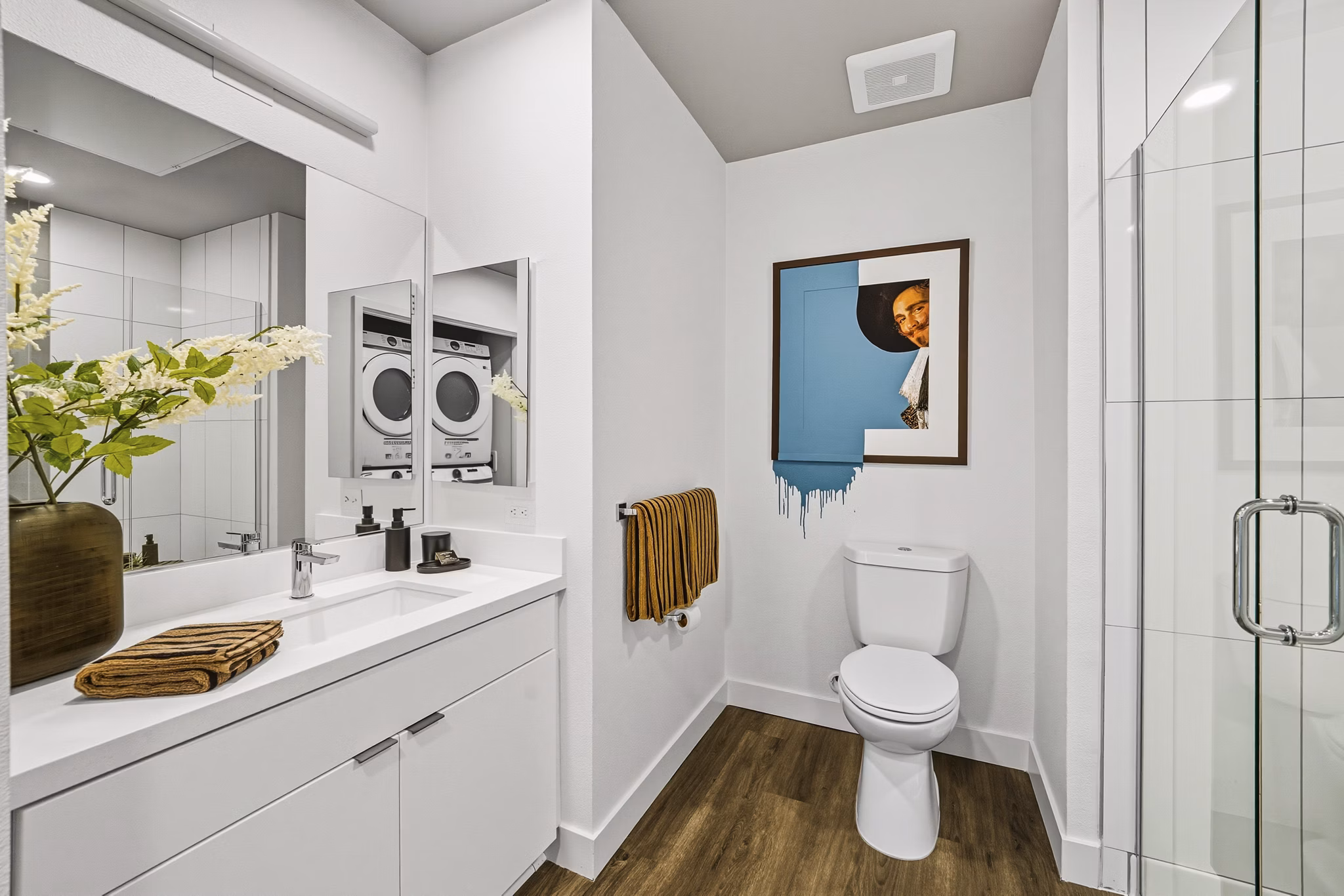 bathroom at Tenney Apartments 