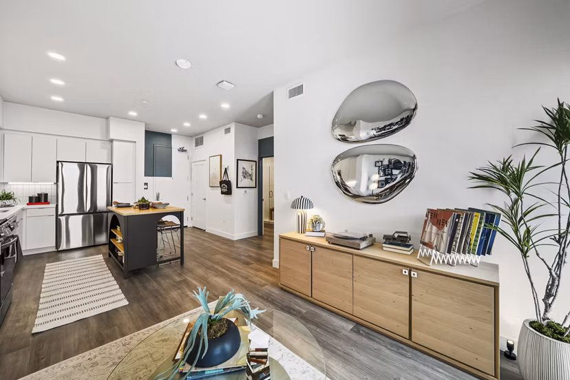 living room at Tenney Apartments 