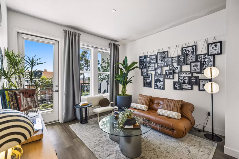 living room at Tenney Apartments 