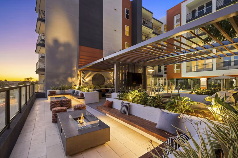 grill area at Tenney Apartments 