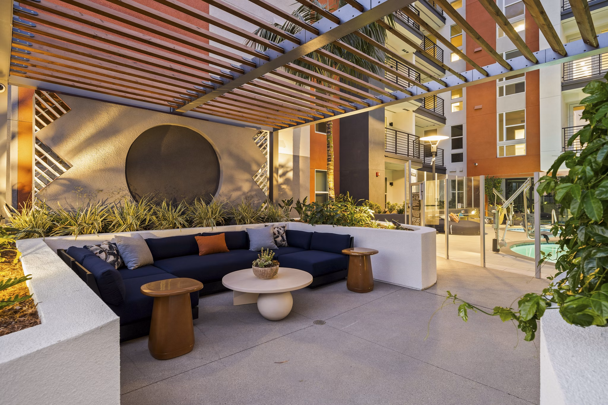 grill area at Tenney Apartments 