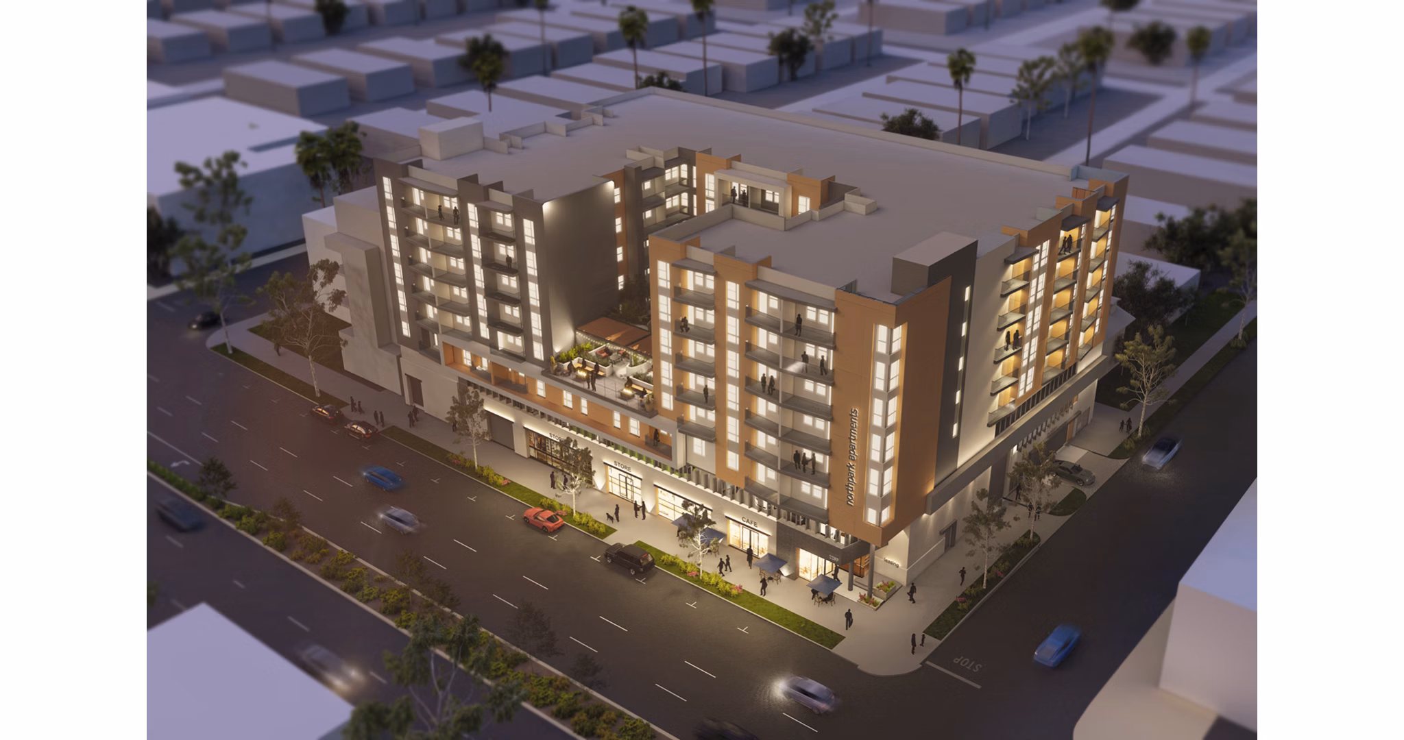 rendering for Tenney North Park Apartments