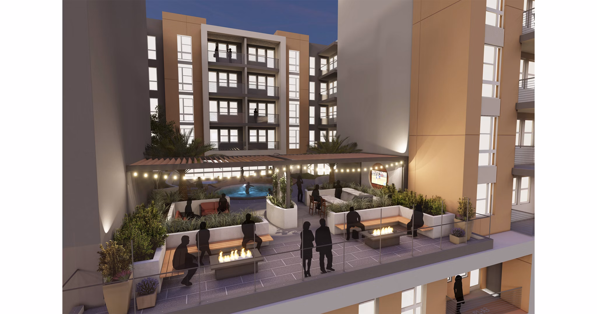 rendering for Tenney North Park Apartments