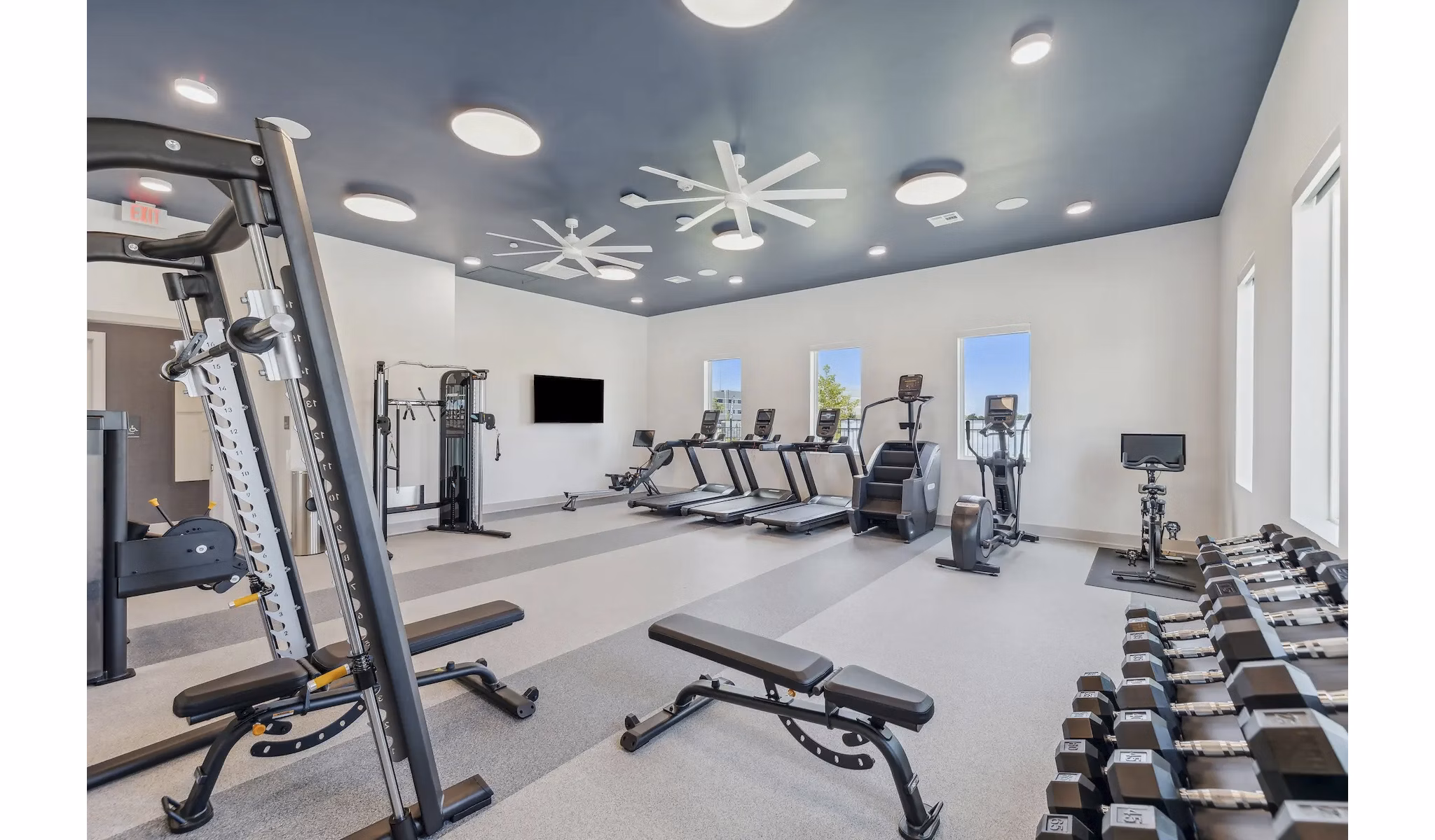fitness center at Alta Westover Hills Apartments