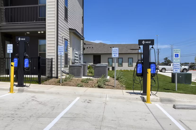 car chagrining station at Alta Westover Hills Apartments