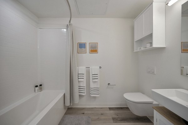 bathroom at at 64 Forty Apartments 