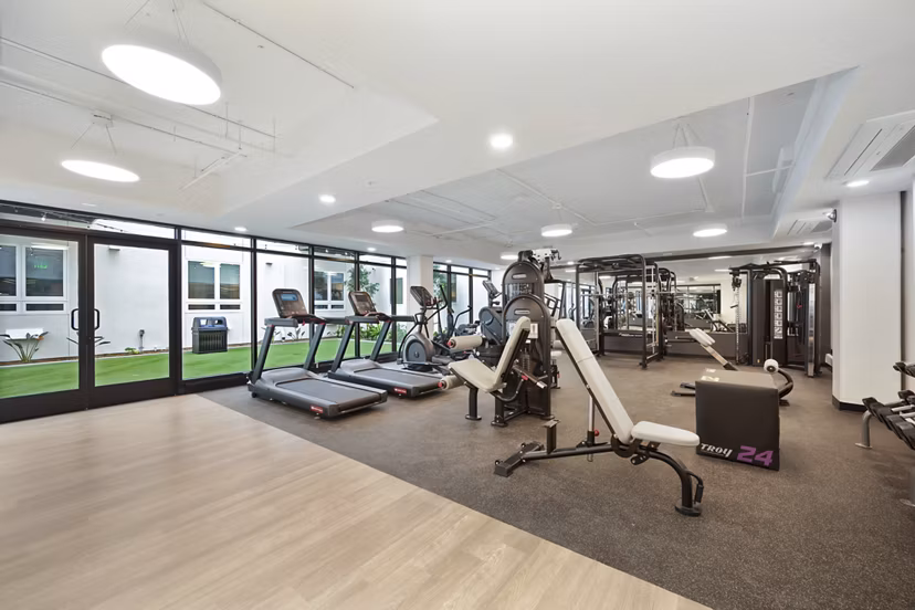fitness center at 64 Forty Apartments