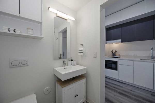 kitchen at 64 Forty Apartments 