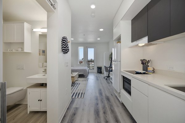 living room at 64 Forty Apartments 