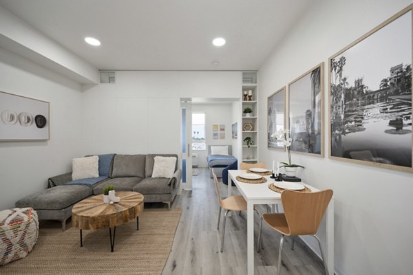 living room at 64 Forty Apartments 