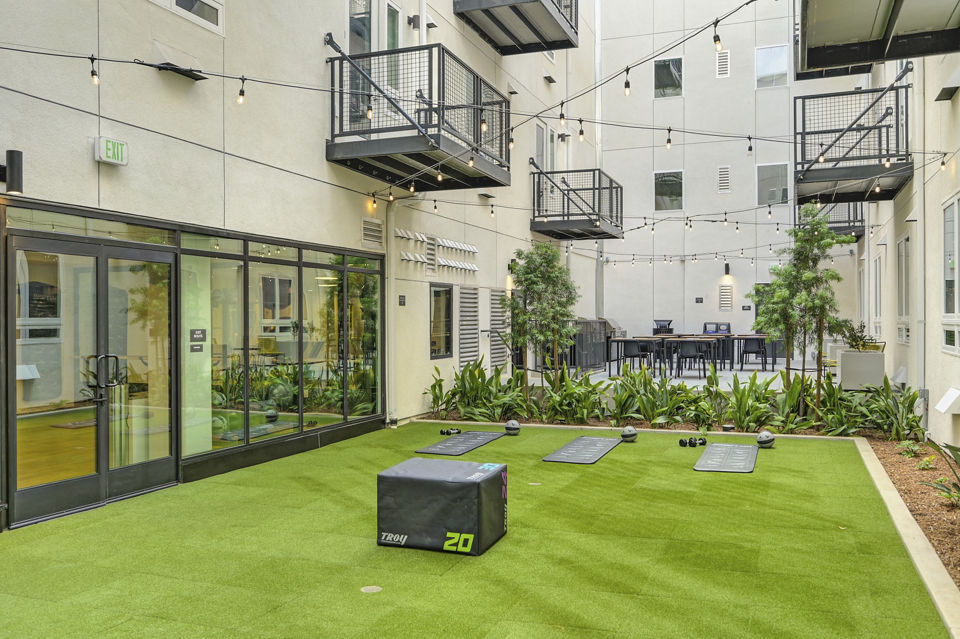 dog park at 64 Forty Apartments
