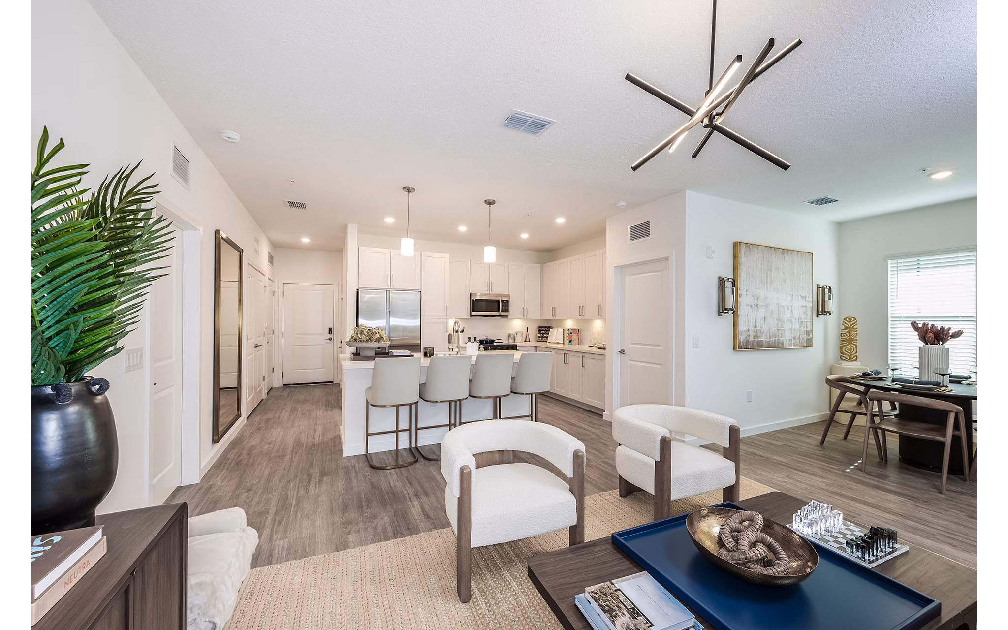 living room at Northhaven Apartments 