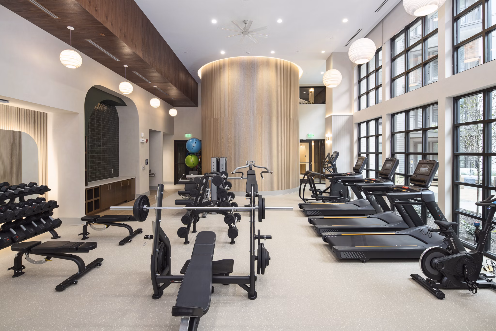 fitness center atSolis Peachtree Corners Apartments