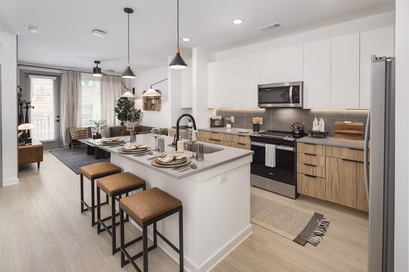 kitchen at Solis Peachtree Corners Apartments