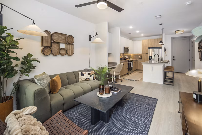 living room at Solis Peachtree Corners Apartments