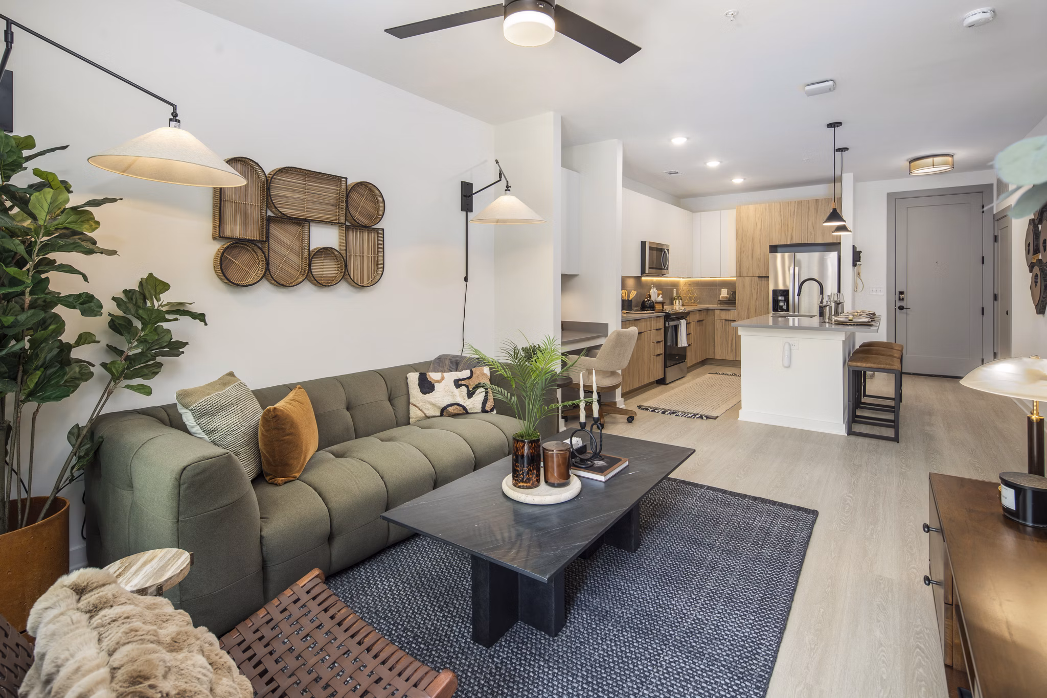living room at Solis Peachtree Corners Apartments