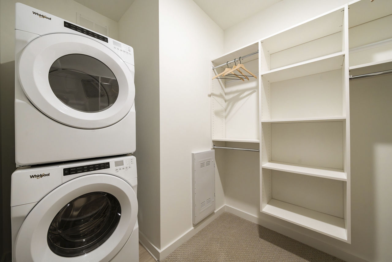 Laundry room at Solis Peachtree Corners
