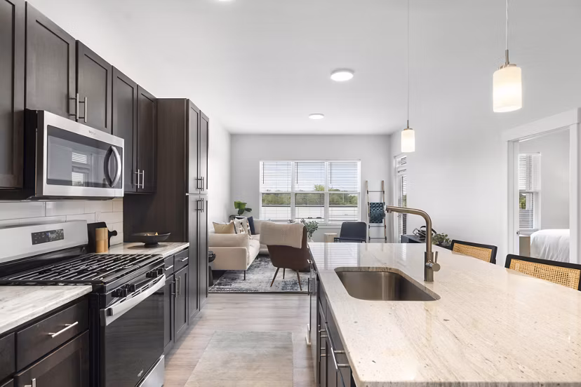 kitchen at McDowell Point Apartments 