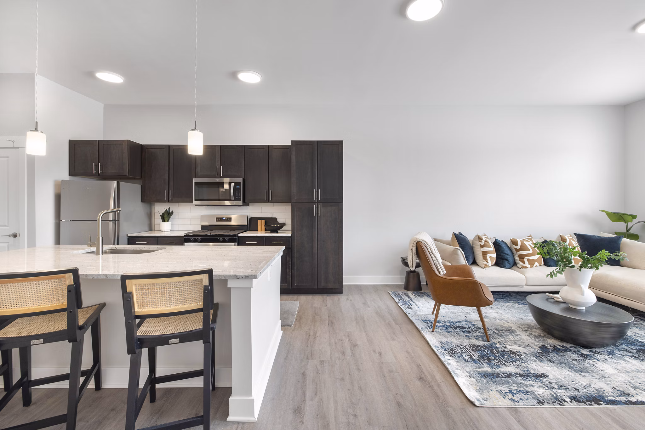 kitchen at McDowell Point Apartments 