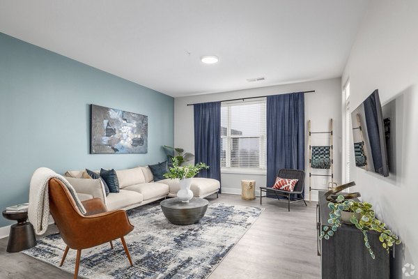 living room at McDowell Point Apartments