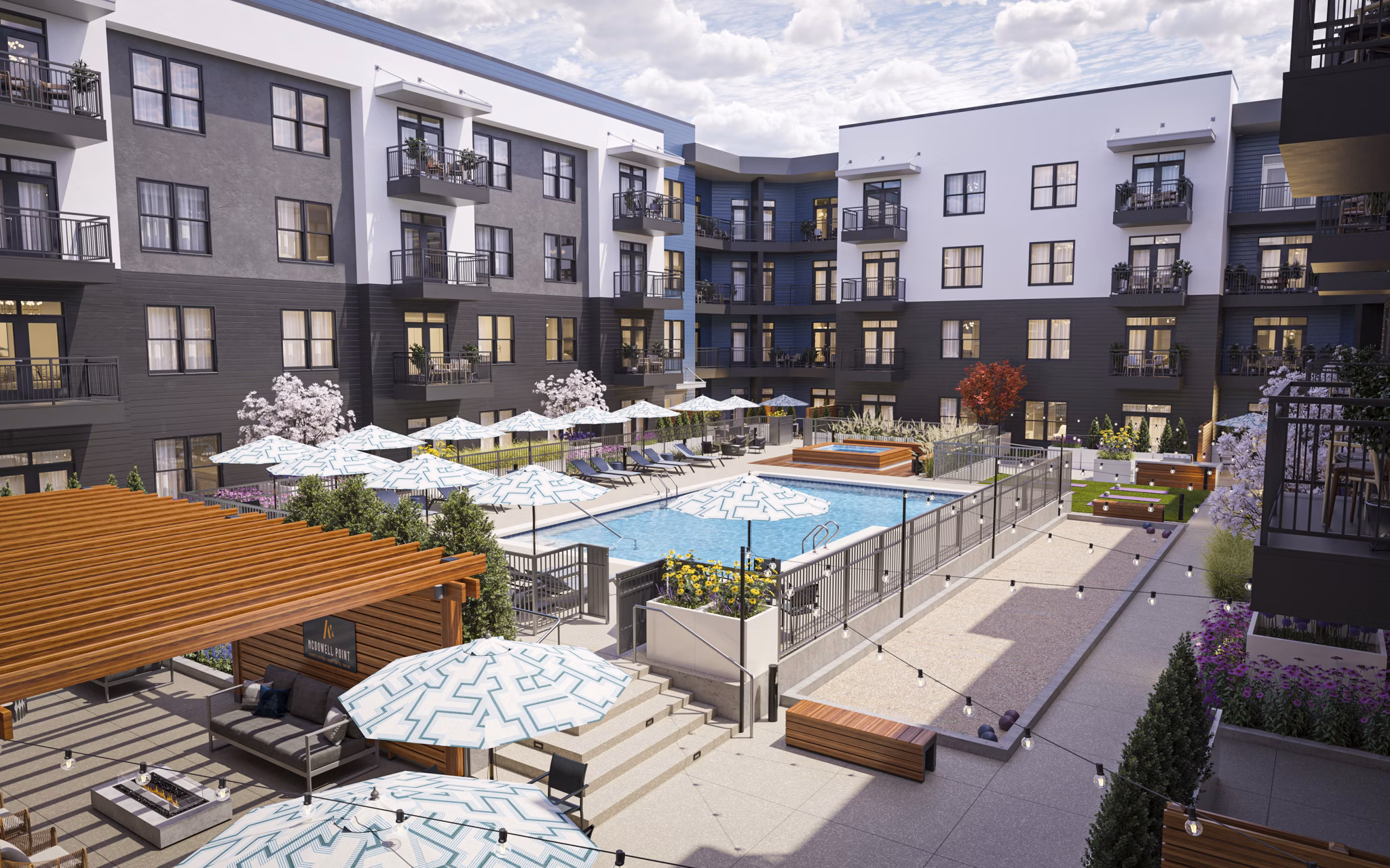 pool at McDowell Point Apartments