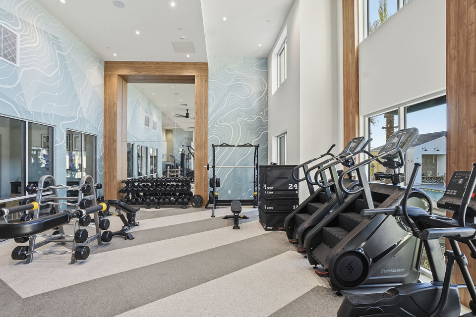 fitness center at Luminary at Cota Vera Apartments 