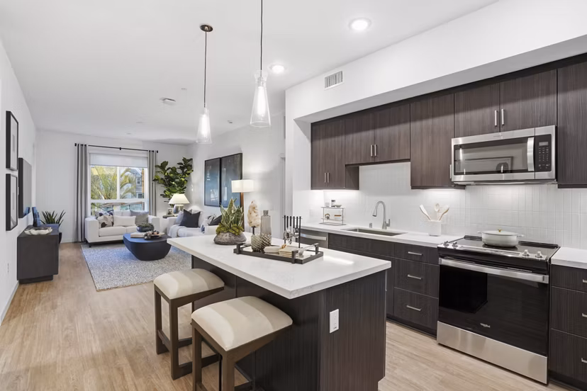 kitchen at Luminary at Cota Vera Apartments 