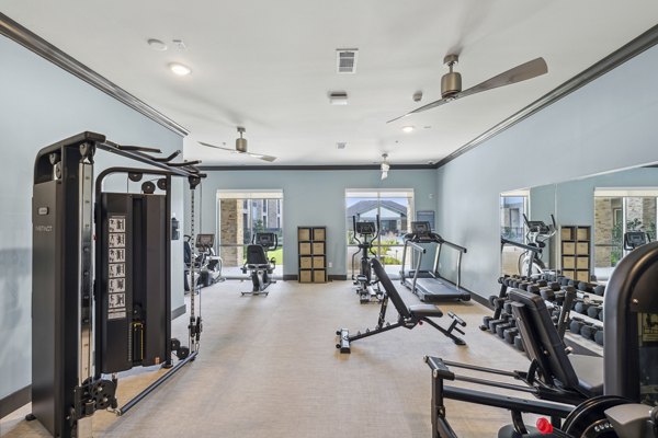 fitness center at Casella Apartments